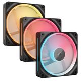 Corsair iCUE LINK LX120-R RGB PWM Reverse Fans Starter Kit - 3-pack - 120mm - 2400 rpm - Zwart