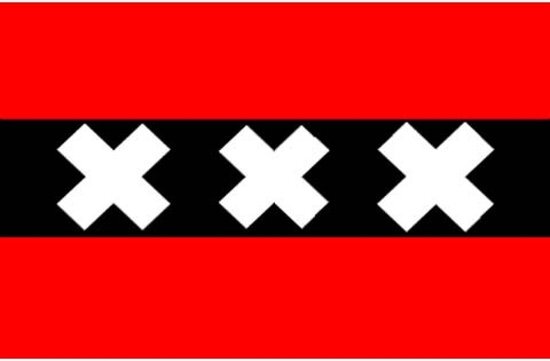 Fostex Vlag Amsterdam 90 x 150