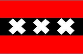 Fostex Vlag Amsterdam 90 x 150