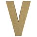 Rayher papier-maché letter V FSC gerecycled 100%, 15x10,5x3cm