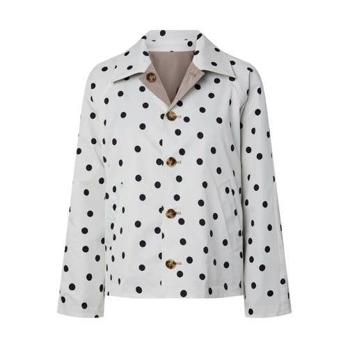 PIECES trenchcoat met stippen