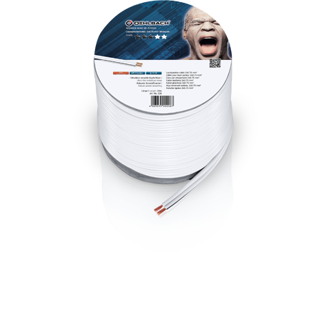 Oehlbach SP-7 - Luidsprekerkabel - 30 m - wit