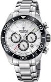 Festina F20042/1 Heren Horloge - Chronograaf - Mineraalglas - Roestvrijstaal/Staal - Zilverkleurig - Ø 44 mm - Quartz - Vouw/Vlindersluiting
