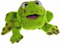 LIVING PUPPETS Rolf de Kikker handpop 35 cm
