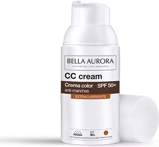 Bella Aurora CC Cream Bedekking SPF 50 - 30 ml - Dark Tone