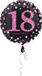 Ballon aluminium Sparkling 18 ans rose