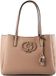 GUESS Isola schoudertas laptoptas met laptopvak, beige taupe