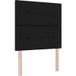 Tête de lit LED noir 80 cm tissu