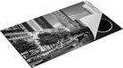 Chefcare Inductie Beschermer Rotterdamse Gracht met Boten - Zwart Wit - 90x55 cm