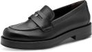 Tamaris leren damesslippers 1-24354-47-001 Loafers voor dames, zwart
