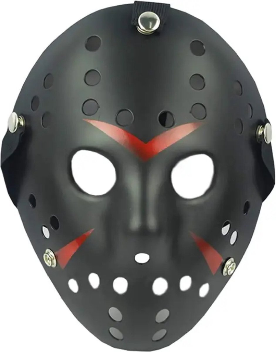 Tecqx Jason Voorhees Hockey Masker - Halloween Masker - Horror Film Friday The 13th - Cosplay Masker - Verkleedmasker - Zwart