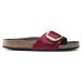 Birkenstock Mules en velours à grosse boucle femme Madrid