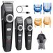 BarberBoss Detailverzorgingsset voor heren, 3-in-1 draadloze haar- en baardtrimmer, precisiewijzerplaat, led-display, gezichtsverzorgingsset voor mannen, draadloze tondeuse voor heren