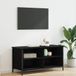 Maison Exclusive - Meuble TV, dimensions 100 x 40 x 50 cm, finition noire imitation chêne, fabriqué en panneaux de particules