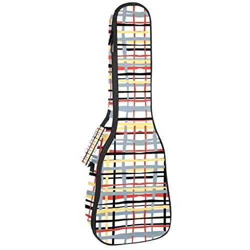 Mersov Tenor Ukulele Gigbag Waterdichte Ukelele Case Gewatteerde Rugzak, Geweldig voor Sopraan Concert (21/23/24") Rooster Geometrisch