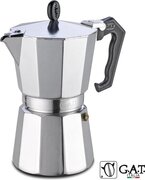 G.A.T. Italia Lady Oro Moka Percolator 3 kops - 150ml - Made in Italy