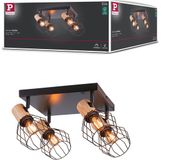 Paulmann Lanka E14 230V max. 4x20W dimbaar Zwart