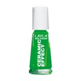 Layla Cosmetics Smalto Layla Ceramic Effect nagellak 10 ml Groen Glans