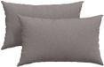 vidaXL Zitkussens - 2 stuks - Stof - Taupe - 50 x 30 cm