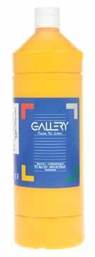Gallery plakkaatverf flacon van 1000 ml, donkergeel