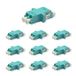 Elfcam - 12 stuks glasvezeladapter OM3-kabel Multimode Duplex LC/UPCFemale naar LC/UPC Female, 12 stuks