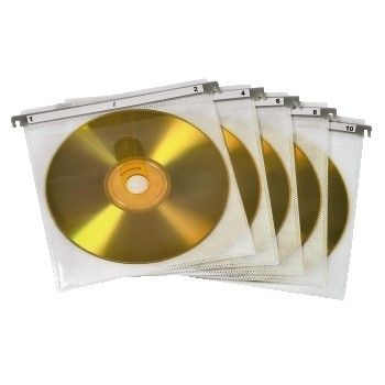 Hama CD/DVD Double Protective Sleeves - Pack of 50 Pcs. - White