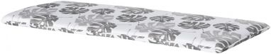 Madison bankkussen Donna 120 x 48 x 5 cm wit/grijs