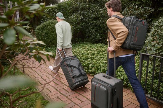 Travelite Crosslite 5.0 Medium 4-wiel trolley zwart