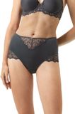 Mey Damen Tailleslip Serie Delightful Thunder Grey Gebloemd Polyamide XXL