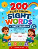 200 Essential Sight Words Activity Workbook for Kids Ages 5–8