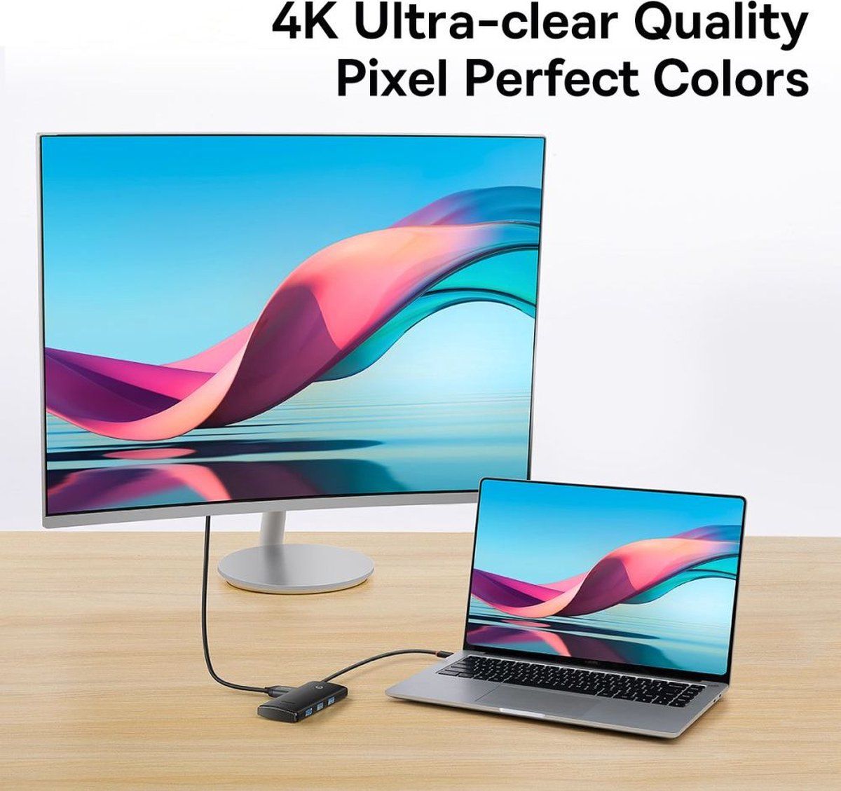 BASEUS Lite 5-in-1 USB-C Hub - 100W - Zwart