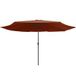 Parasol de jardin avec mât en métal 390 cm terre cuite