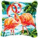 VERVACO Knooppakket Tapijt Handwerken Pakket FLAMINGO'S Smyrna Knopen Pakket 40 x 40 cm Knutselen en Activiteiten Makkelijk Borduurwerk Hobby Materiaal Woondecoratie Creatief Cadeau