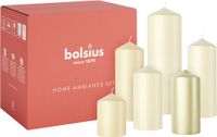 Bolsius Gladde Stompkaarsen - Set van 6 - Pillow Talk - Ivoor Beige