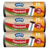 Swirl 3x Pedaalemmerzakken met Fixeerband 35 liter 10 stuks