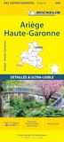 Ariège Michelin Ariège – Haute-Garonne 11343: Straßen- und Tourismuskarte 1:150.000: 343