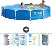 Intex Rond Frame Zwembad - 366 x 76 cm - Blauw