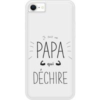 Apple Siliconen hoesjes compatibel met iPhone SE 2020, Apple iPhone SE 2022 Papa die rockt