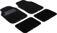 WALSER Tapijt Color, universele vloermatten, vierdelige automattenset met anti-slip noppen zwart/paars