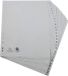 Exacompta 5x Tabbladen met bedrukte tabs in gerecycled PP - 31 tabs - 1 tot 31 - A4 maxi - Grijs - 2931E