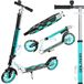 Raven - Trottinette freestyle, trottinette, trottinette - trottinette pour enfants et adultes - pliable, réglable en hauteur, sangle de transport, sonnette, porte-bidon