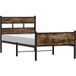 Maison Exclusive - Sommier sans matelas Chêne fumé 90x200 cm Matériau dérivé du bois