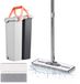 Merkloos Relaxdays Vlakmop Set - 6.5L Emmer met Wringer - Grijs