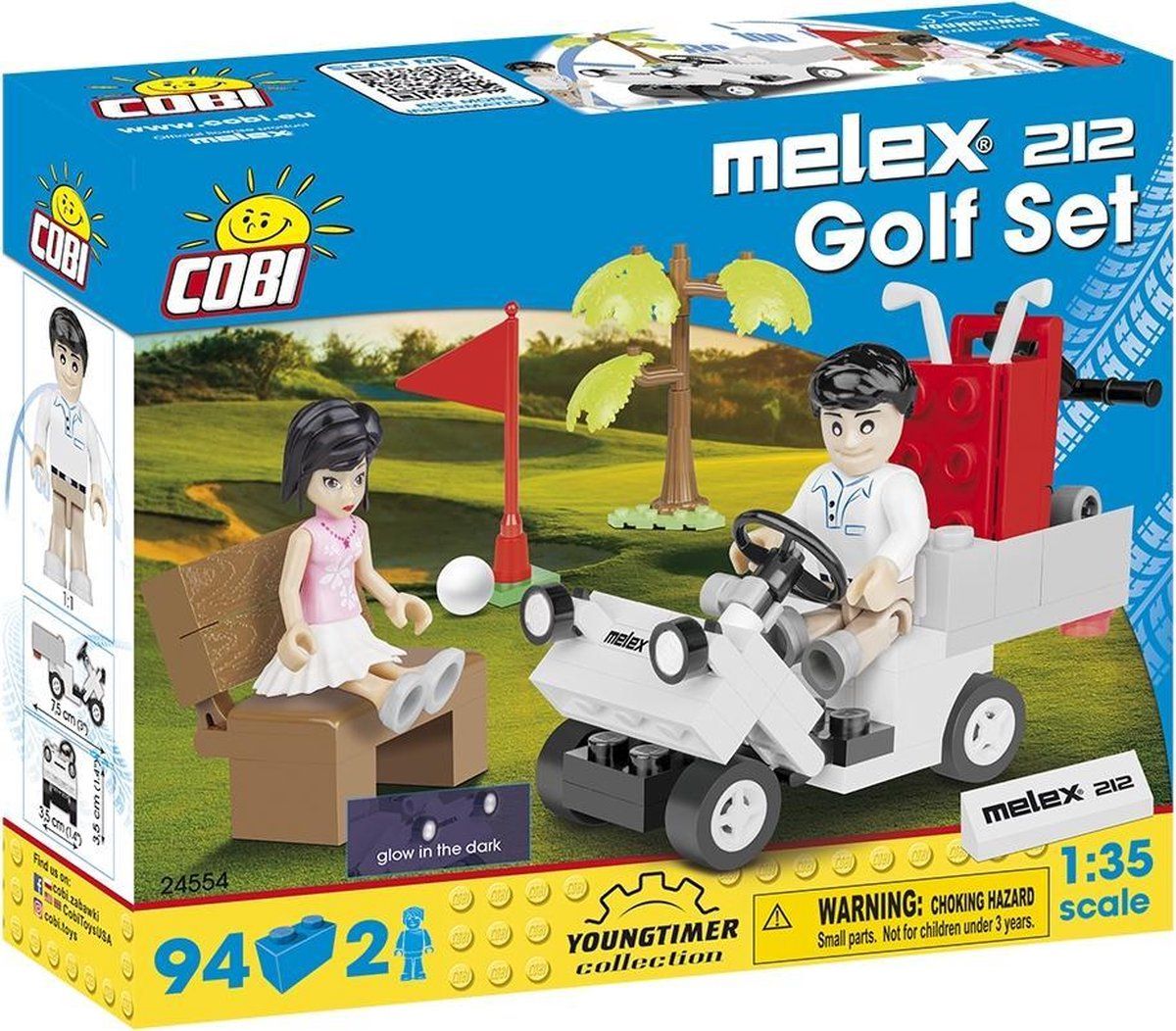 COBI Youngtimer - Melex 212 Golf Set constructiespeelgoed