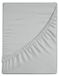 Coton Drap-housse pour lit deux personnes 180x200 cm Gris