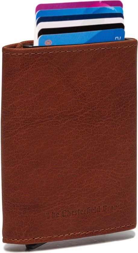 The Chesterfield Brand Leren Portemonnee Cognac Paris - Unisex - 7 pasjes - Leer - RFID