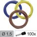 Quadrios 25CW123 Enkele ader LiFY 1.5 mm² Blauw, Bruin, Geel-groen 1 set(s)