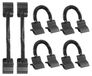 Icecat Jeu de 6 clips de couverture de piscine pour piscines hors sol