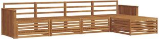 vidaXL - Bank loungeset - 5 zitplekken - Naturel - Massief Acacia Hout