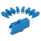 1aTTack.de 10x glasvezel keystone-connectoren OS1 / OS2 (APC) LC-simplex female naar LC-simplex female singlemode blauw